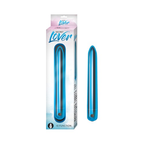 Secret Lover Rechargeable Slimline Vibrator Blue