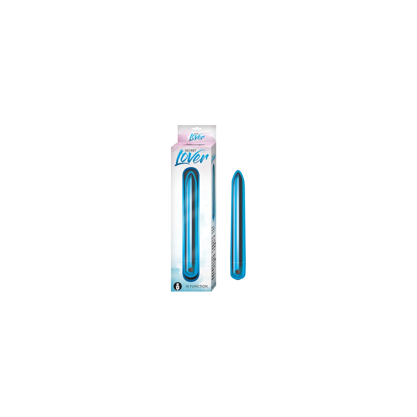 Secret Lover Rechargeable Slimline Vibrator Blue