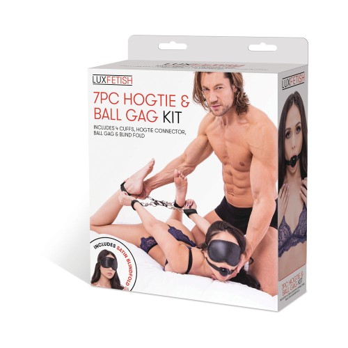 Lux Fetish Hogtie & Ball Gag 7-Piece Kit - Enter the Seductive Bondage World