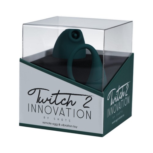 Twitch 2 Rechargeable Suction Flapping Vibrator Green