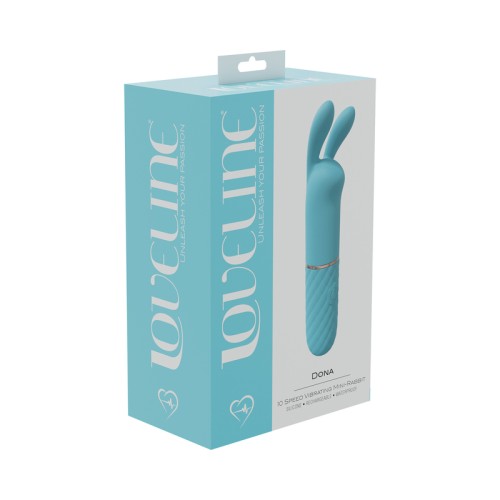 LoveLine Dona 10 Speed Mini-Rabbit Vibrator Silicone