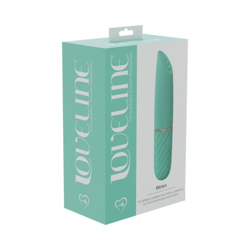 Vibrador Mini Labial Beso con 10 Velocidades