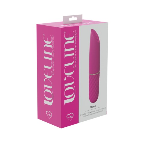 Beso Mini-Lipstick Vibrator - 10 Speed Pleasure