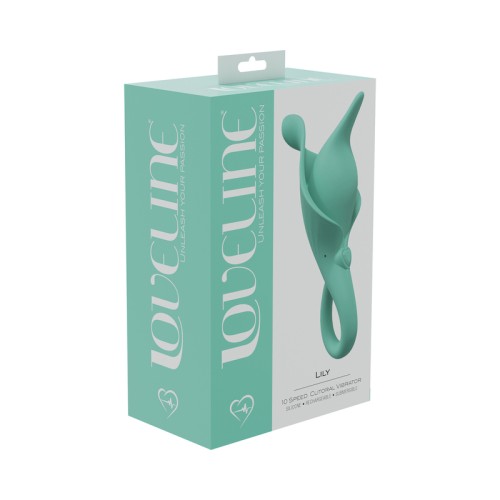 Vibrador Clitoriano LoveLine Lily 10 Velocidades Verde para Placer Definitivo