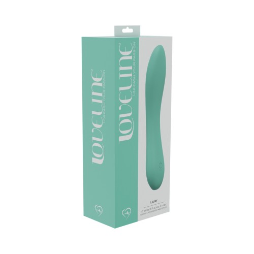 LoveLine Lust 10-Speed Flexible Vibe Silicone Submersible Green