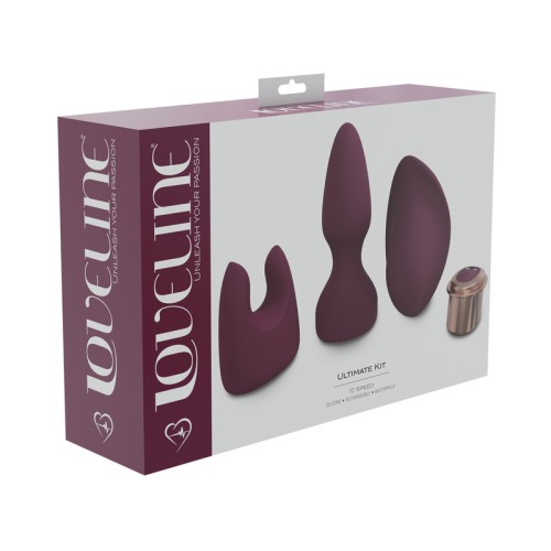 Vibrador Silicona 10 Velocidades LoveLine Borgoña