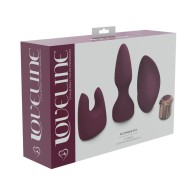 LoveLine Ultimate 10-Speed Silicone Vibrator Burgundy