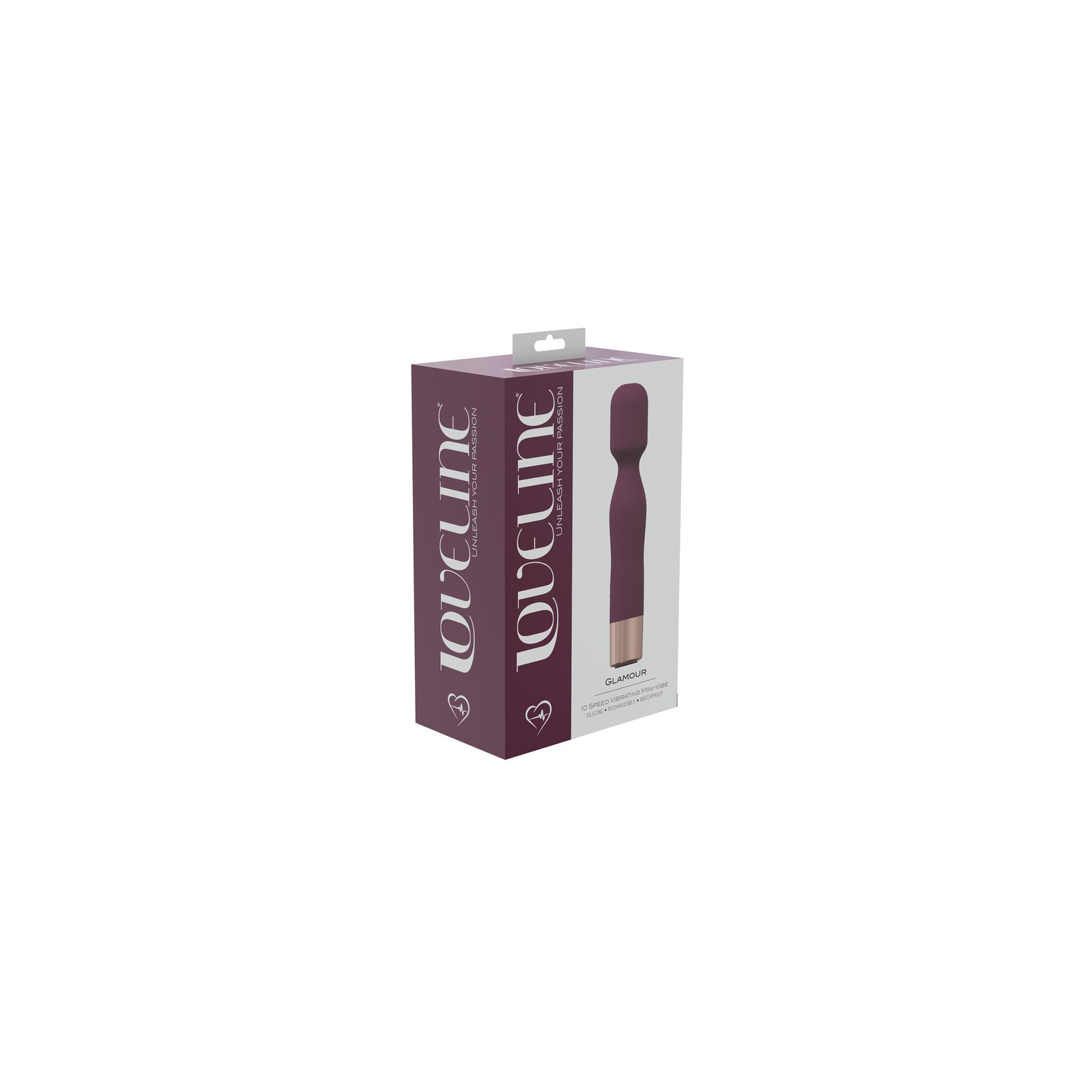 LoveLine Glamour 10 Speed Mini-Wand - Burgundy