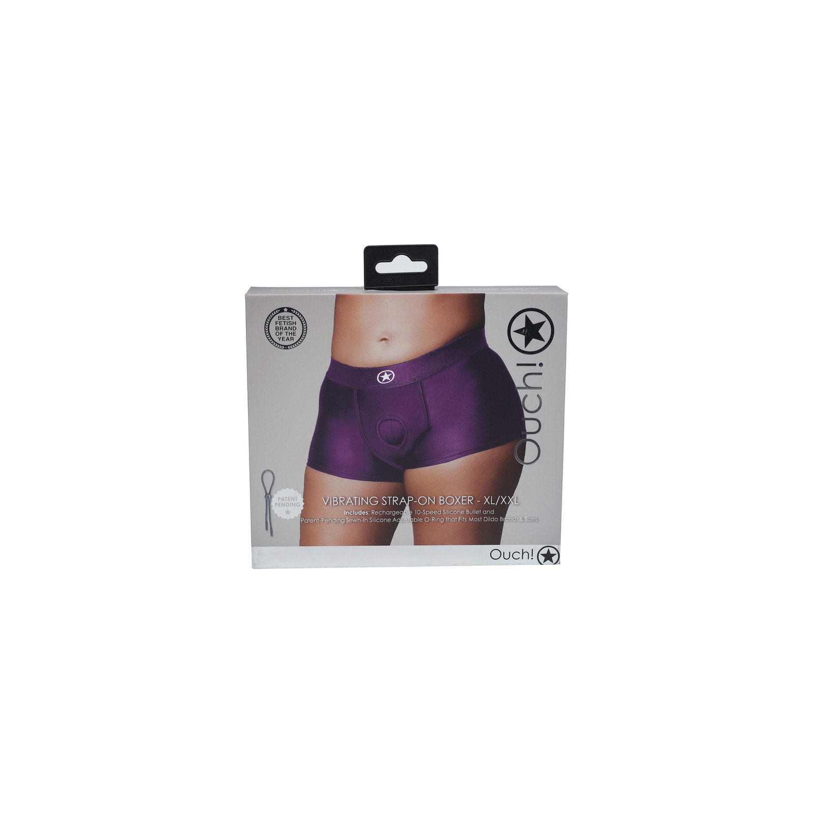 Boxer Strap-on Vibrante Ouch! para Experiencias Emocionantes