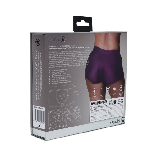 Boxer Strap-on Vibrante Ouch! para Experiencias Emocionantes