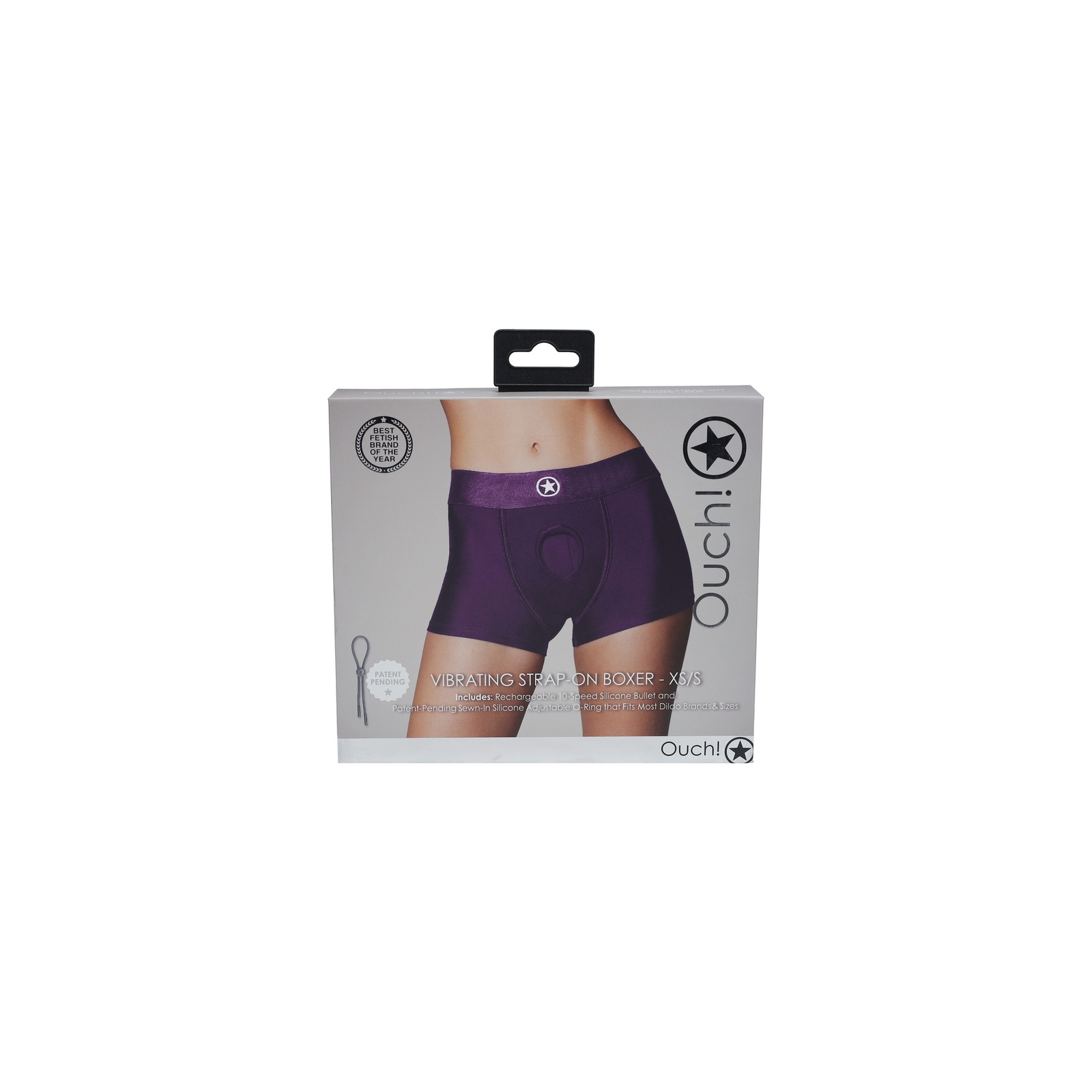 Ouch! Vibrating Strap-on Boxer XS/S - Comfortable Pleasure