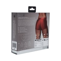 Boxers Vibrantes Strap-On Ouch Rojo