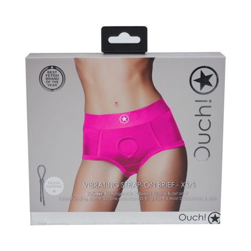 Tanga Vibrante Strap-On Ouch! Rosa XS/S