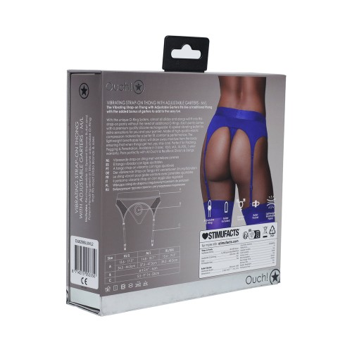 Ouch! Tanga Vibrador con Fajas Ajustables