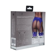 Ouch! Vibrating Strap-on Thong with Garters