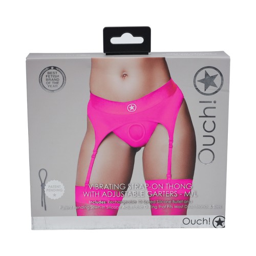 Tanga Vibrante Ouch! Con Suspensorios - Placer Supremo