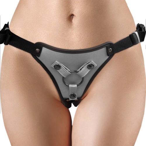 Ouch! Metallic Adjustable Strap-On Harness for Versatile Play