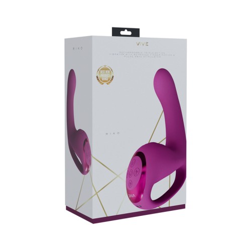 VIVE RIKO Vibrador Recargable Triple Motor