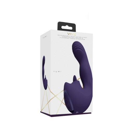 Vibrador Recargable VIVE YUMI para Punto G con Movimiento de Dedo