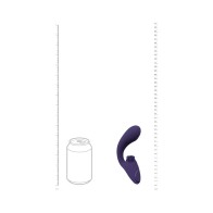 Vibrador G-Spot Recargable VIVE GEN con Triple Motor y Oleada Pulsátil y Cerditas Vibradoras Púrpura