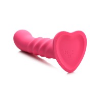 Remote-Controlled Ribbed Silicone Dildo with Suction Cup