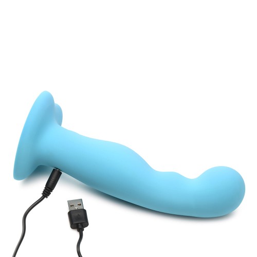 Dildo de Silicona Vibrador Simply Sweet 21X con Control Remoto Azul