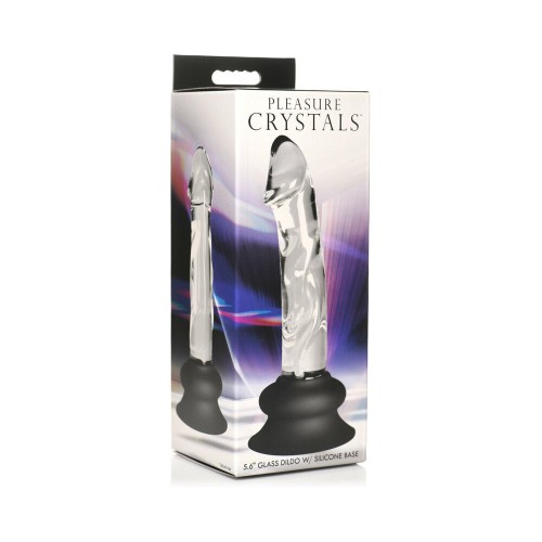 Dildo de Cristales de Placer con Base de Silicona