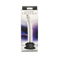 Dildo de Cristales de Placer 7 in. con Base de Silicona