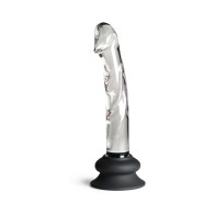 Pleasure Crystals 7 in. Glass Dildo with Silicone Base