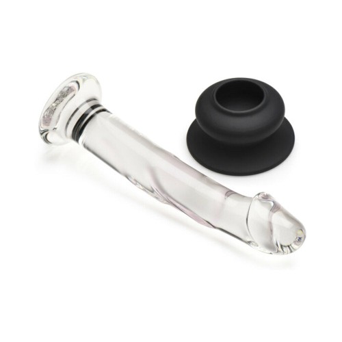 Dildo de Cristales de Placer 7 in. con Base de Silicona