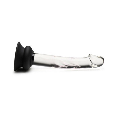 Dildo de Cristales de Placer 7 in. con Base de Silicona