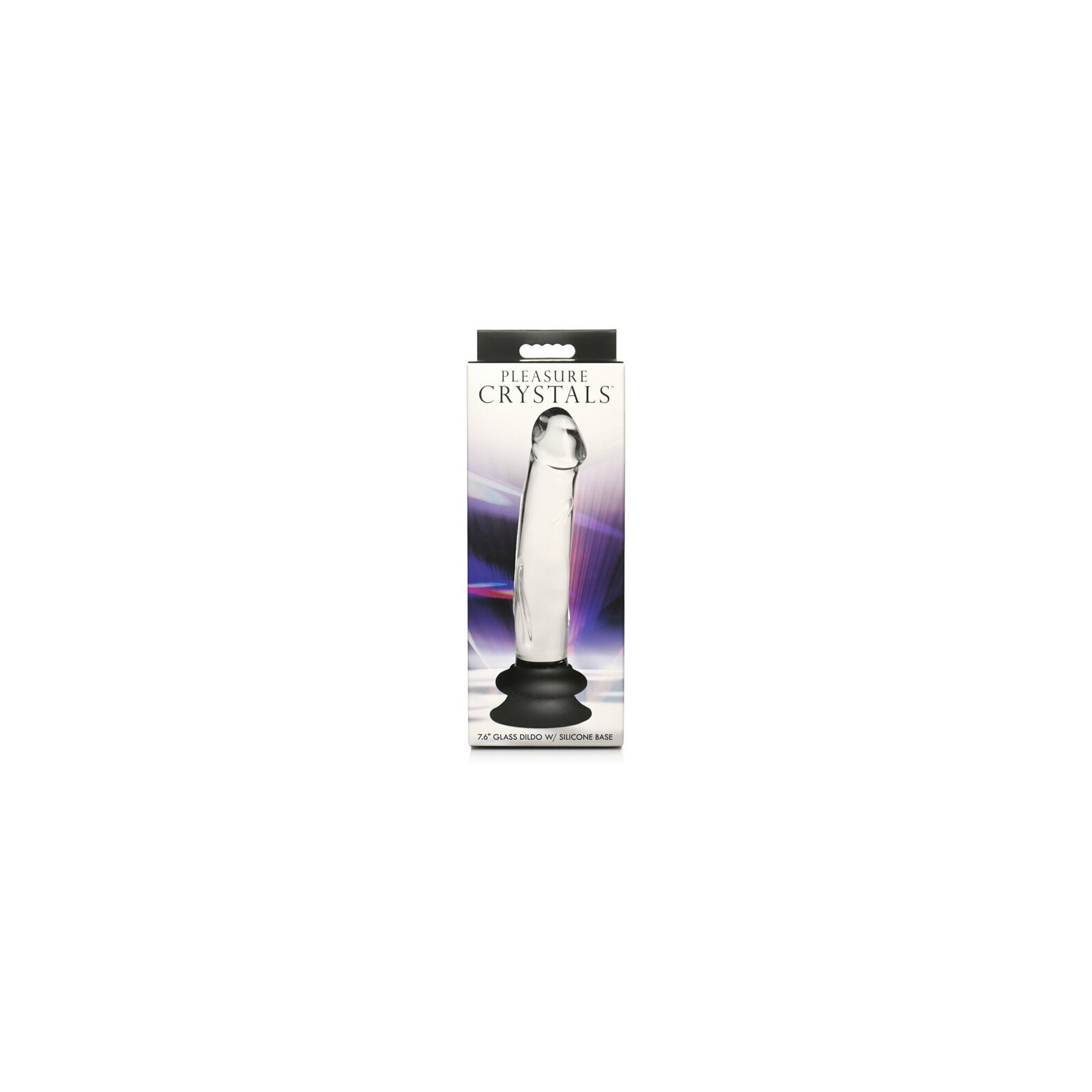 Dildo de Vidrio Pleasure Crystals de 7.6 in. con Ventosa