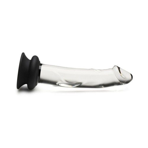 Dildo de Vidrio Pleasure Crystals de 7.6 in. con Ventosa