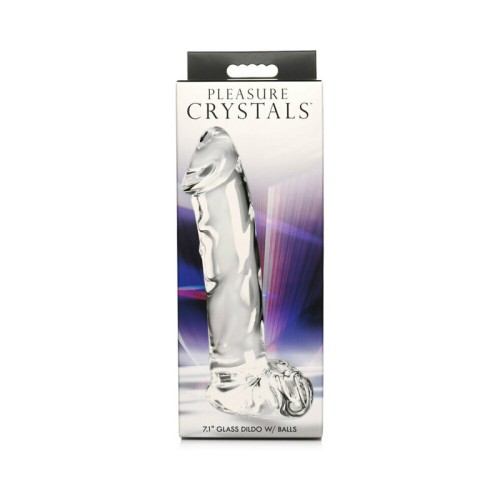 Dildo de Cristal de Placer de 7.1"