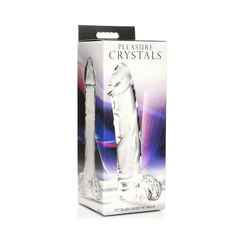 Pleasure Crystals Glass Dildo