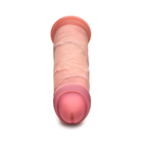 Dildo de Silicona de Densidad Doble Uncut 8.5 in. Jock Claro