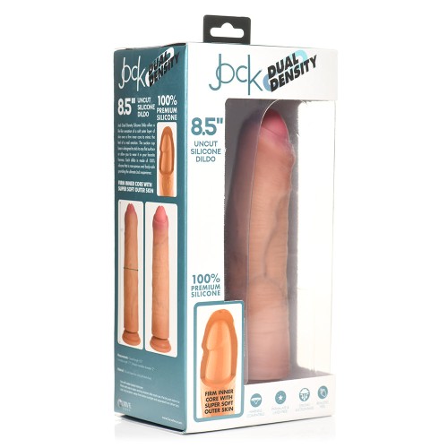 Dildo de Silicona de Densidad Doble Uncut 8.5 in. Jock Claro