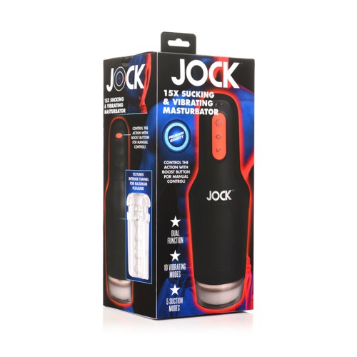 Masturbador Jock 15X Succionador y Vibrante