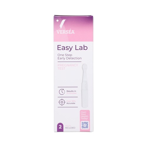 Versea Easy Lab Pregnancy Test 2-Pack for Quick Results