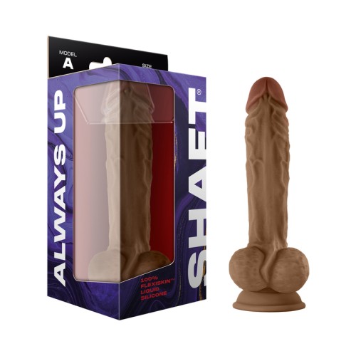 Shaft Model A 10.5 in. Dual Density Silicone Dildo