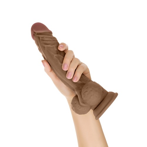 Modelo A Shaft Dildo de Silicona de Densidad Dual 10.5 in.