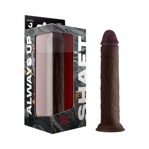 Shaft Model J: 9.5 in. Dual Density Dildo Mahogany