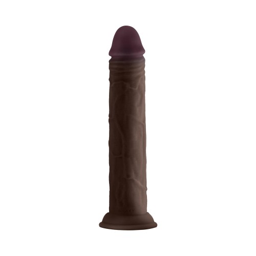 Shaft Model J: 9.5 in. Dual Density Dildo Mahogany