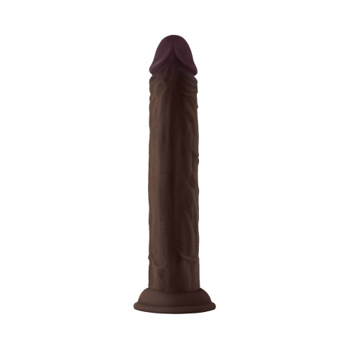 Shaft Model J: 9.5 in. Dual Density Dildo Mahogany