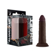 Shaft Model J: Dual Density Silicone Dildo Mahogany