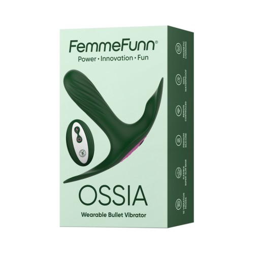 FemmeFunn Ossia Verde Oscuro para placer controlado por remoto