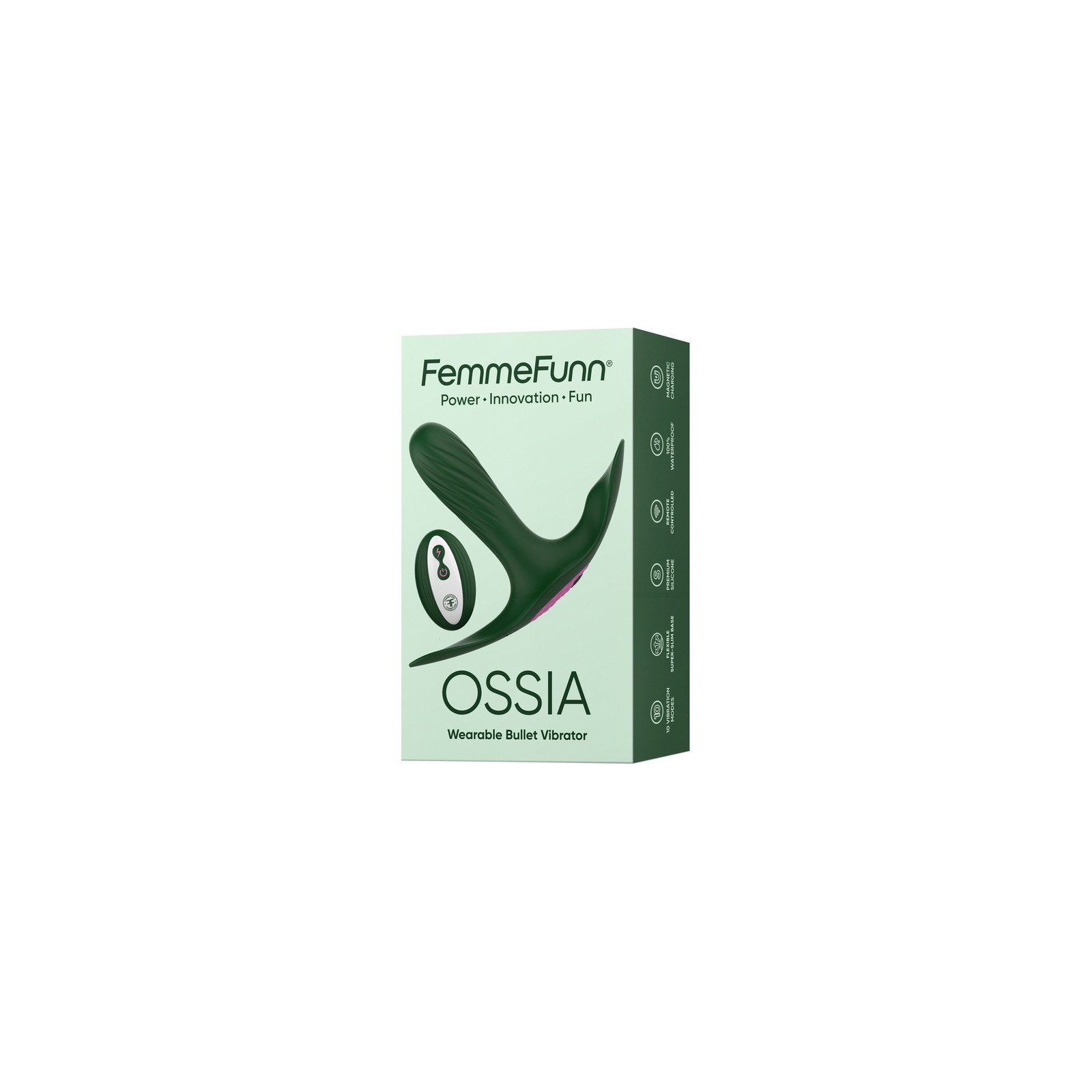 FemmeFunn Ossia Dark Green for Ultimate Remote-Controlled Pleasure