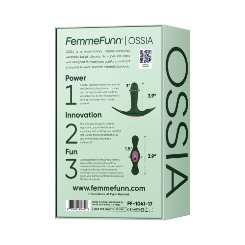 FemmeFunn Ossia Dark Green for Ultimate Remote-Controlled Pleasure