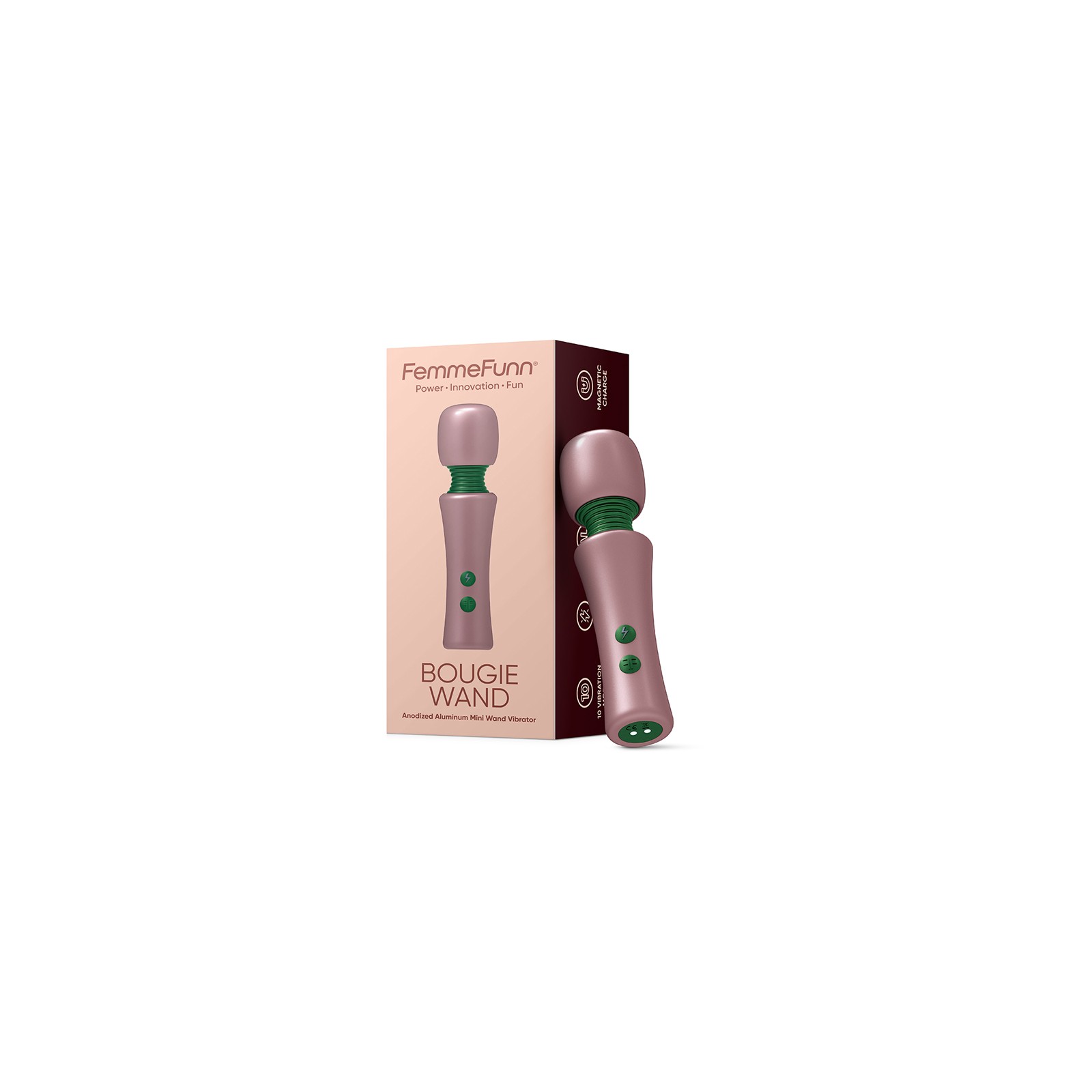 FemmeFunn Bougie Wand Luxury Massager Rose Gold