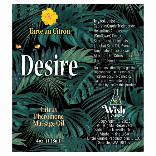 Aceite de Masaje Pheromone Desire - Cítrico